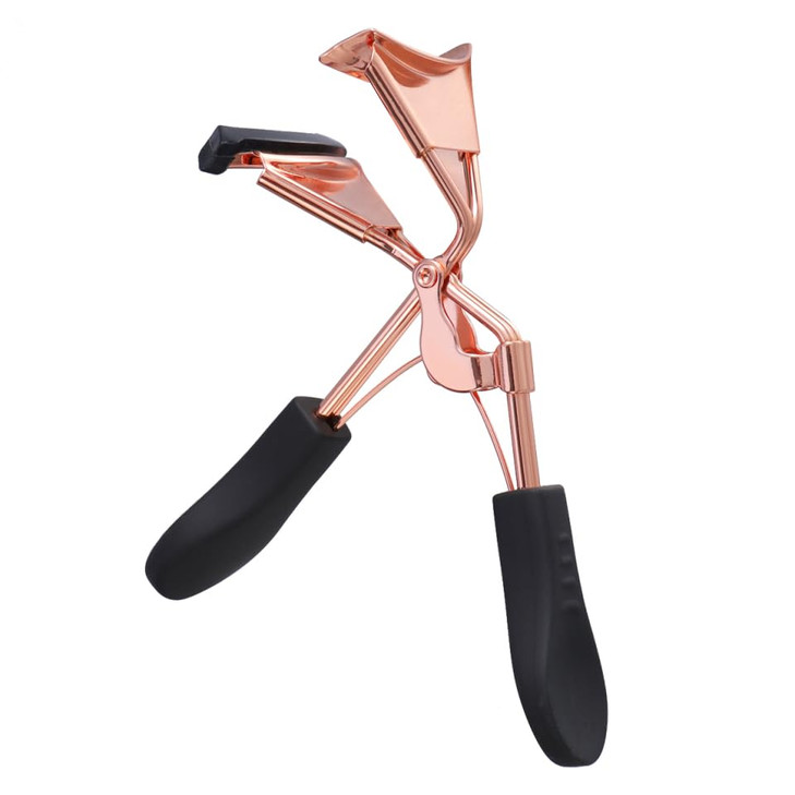 Baluue Eyelash Curler With Protective Pad Flexible Spring Lash Curler Tool Anti Slip Handle Portable Makeup Tool For Eye Makeup Daily Beauty