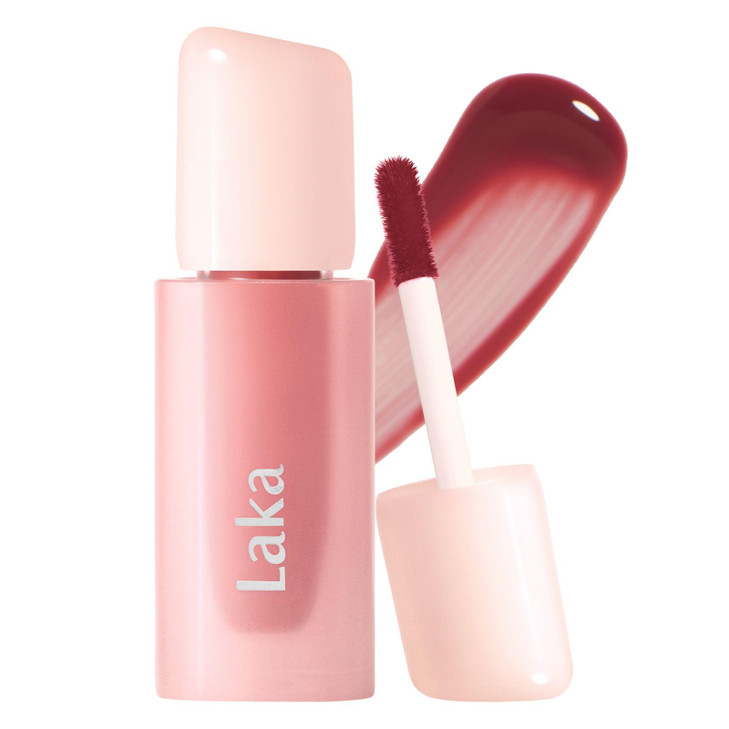 Laka Popping Balloon Lip Stain 4.5G 0.15Oz Glossy Plumping Lip Tint Moisturizing Non Sticky Texture For All Day Hydration Vegan K Beauty 507