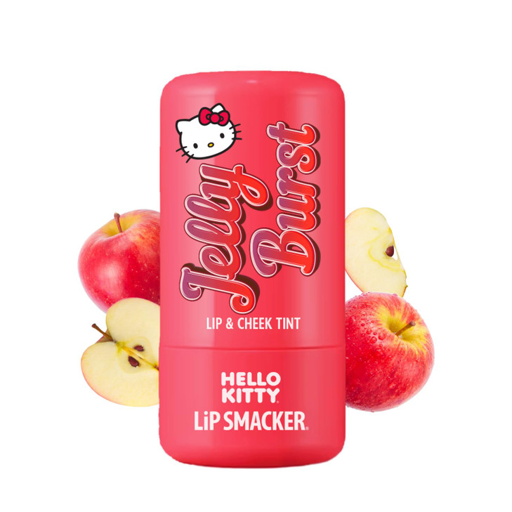 Lip Smacker Hello Kitty So Jelly Lip And Cheek Tint Moisturizing Sheer And Buildable Color Fun Bouncy Jelly Texture Sweet Apple Flavor Apple