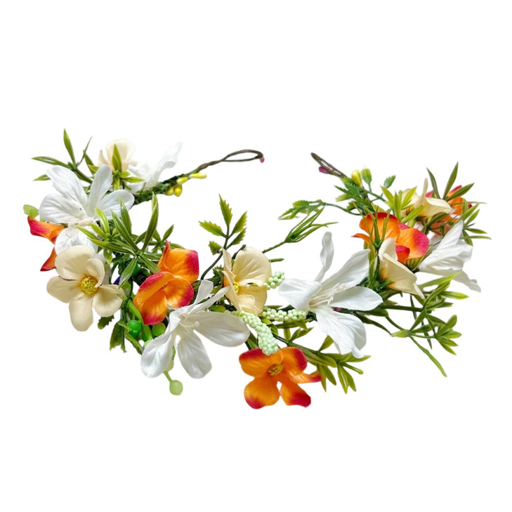 Korvishow Fairy Flower Crown Headband Forest Woodland Floral Headpiece