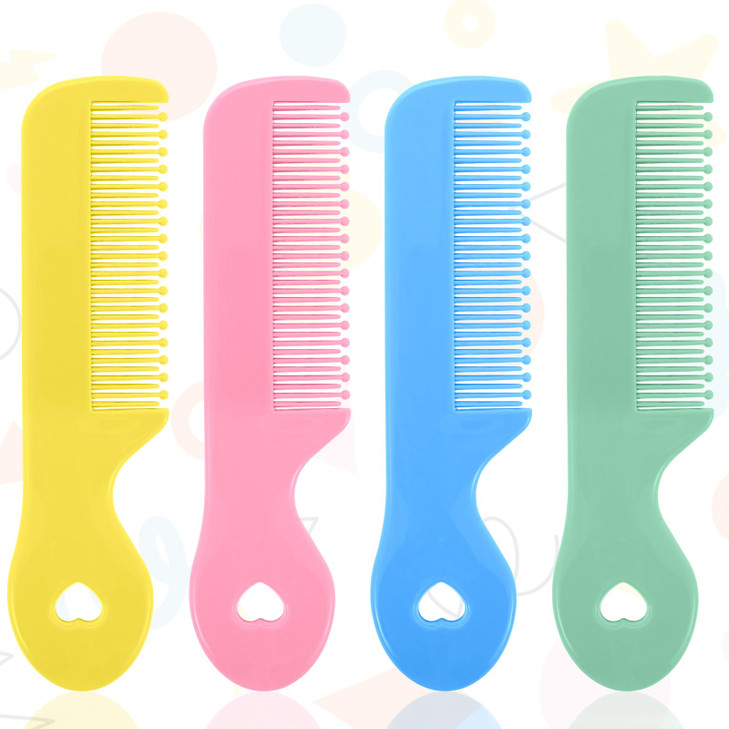 4Pcs Baby Comb And Toddler Comb Set Gentle Baby Hair Combs For Newborns Toddlers Colorful Tip Bristles For Sensitive Scalp Care Styling
