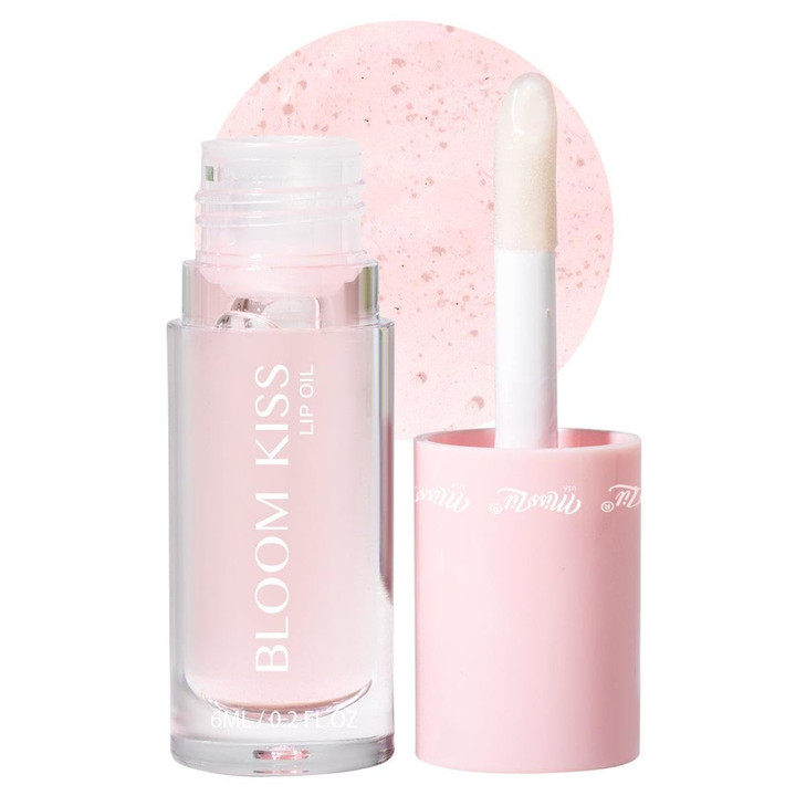 Miss Lil Usa Bloom Kiss Lip Oil Nourishing Hydrating High Shine Lip Oil Gloss Lightweight Non Sticky Formula For Soft Glossy Lips Vegan And
