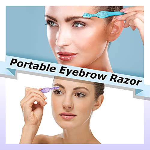 Honoson 8 Pcs Eyebrow Razor For Women Small Face Razors Shaver Trimmer