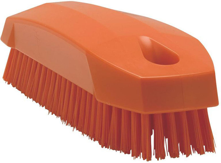 Vikan 64407 Brush,Nail,Stiff,PP/PBT,Orange