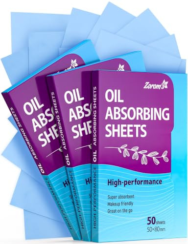 High Performance Oil Absorbing Sheets For Face 3Pk 150 Makeup Friendly
