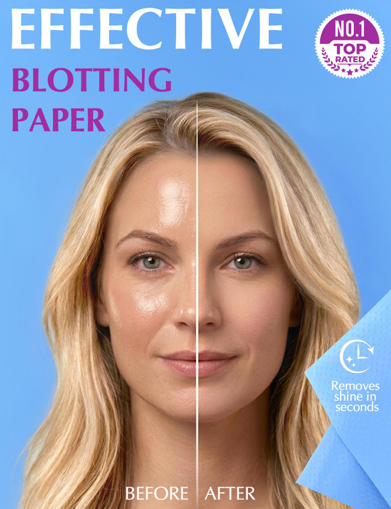 High Performance Oil Absorbing Sheets For Face 3Pk 150 Makeup Friendly