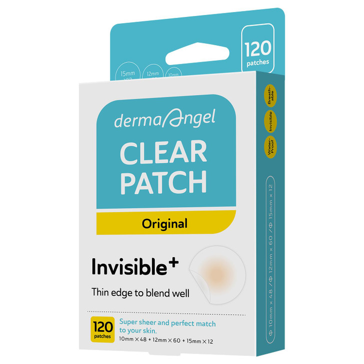 Derma Angel Ultra Invisible Acne Patches For Cystic Acne Treatment Pimple Patches For Cystic Acne Blemish Patches Hydrocolloid Patches Day