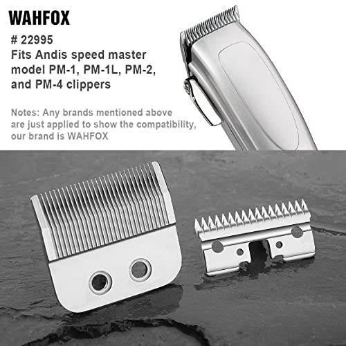 Wahfox Hair Clippers Replacement Blade 22995 Compatible For Fit Andis Pm 1 Speedmaster Clippers Replacement Blades 22995