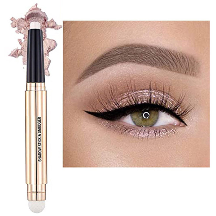 Metiplou Eyeshadow Stick Eye Shadow Pencil Eye Makeup Cream Shimmer Glitter Smooth Eye Shadow Sticks Nude Matte Korea Palette Primer Crayon