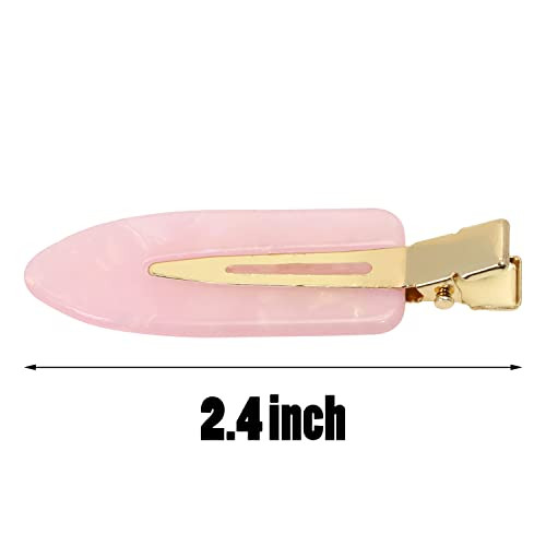 Mini Skater 10Pcs 2.4 No Crease Hair Clip No Bend Hair Clips Flat Duckbill Hair Barrette For Women Hair Styling And Makeup Application