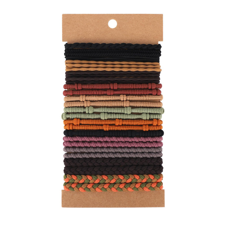 20Pcs Hair Tie Bracelets For Women Men Boho Hair Ties Bracelets Hair Elastics No Damage Ponytail Holders For Thick Medium Long Hair 4 Styles