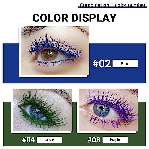 Blue Purple Green Colored Mascara For Eyelashes Volumizing Lifting And Lengthening Long Lasting Waterproof For Dramatic Lashes Mascara For