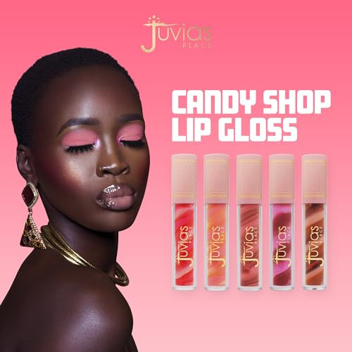 Juvia S Place Candy Shop Lip Gloss Neopolitan High Shine Plumper For A Hydrating And Non Sticky Glossy Pout For A Moisturizing And Long