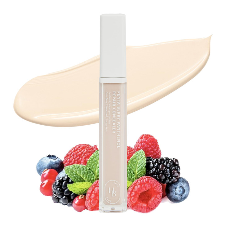 Heveblue Penta Berry Panthenol Repair Concealer 13 Ivory Lightweight Full Coverage Dark Circles Acne And Blemishes Vegan Sensitive Skin K