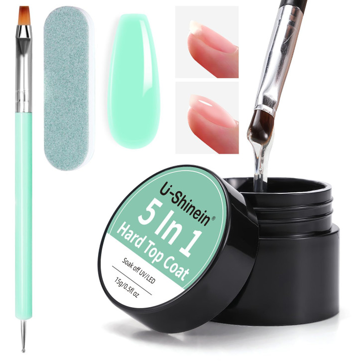 U Shinein 5 In 1 Non Sticky Builder Top Coat Gel Nail Polish Gel