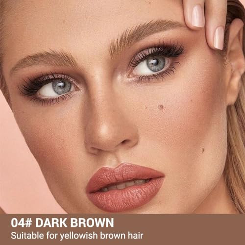 Wantuoluo Thin Eyebrow Pencils For Women 5 Pack Waterproof Micro Dual Ended Ultra Fine Tip Brow Pen And Spoolie Brush Formula For Natural