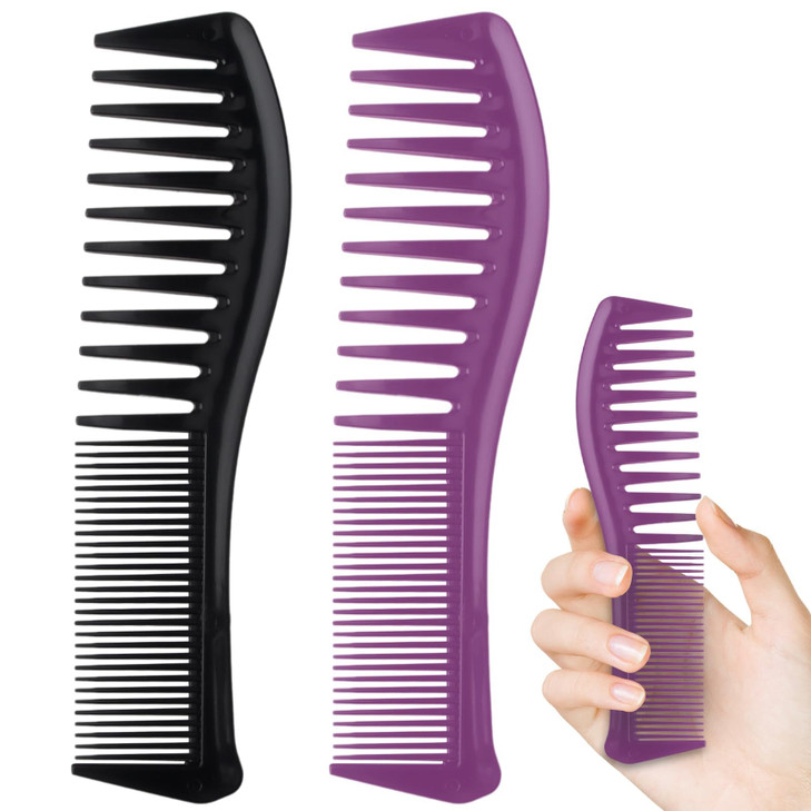2 Pcs Detangling Hair Comb Set For Women And Men Dual Sided