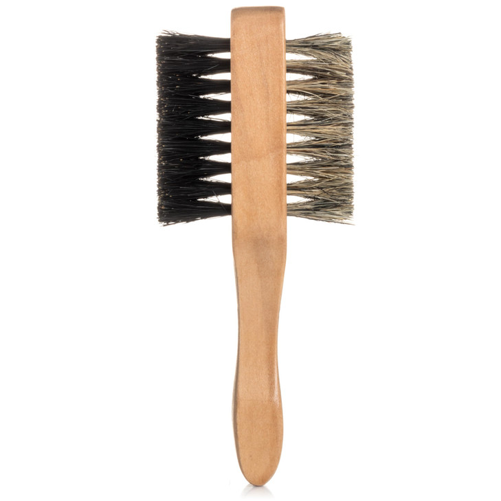 Grannaturals Small Double Sided Boar Bristle Hair Brush For Men Soft Plus Medium Hairbrush For 360 Waves Smoothing Fades Beards Barber Slick