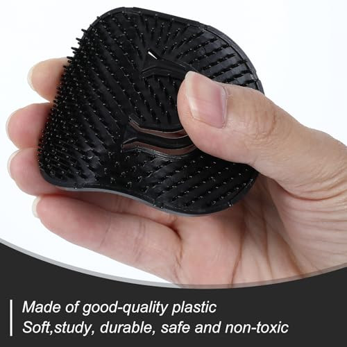Thinp 6 Packs Palm Combs For Men Portable Pocket Brush Soft Pocket Combs For Men Plastic Finger Brush For Hair Shampoo Pocket Comb Massage