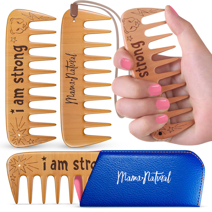 Mama Natural Strong Birth Comb Labor Comb With Wide Teeth 1 Piece Wood Comb For Pregnancy Contractions Birth Comb For Labor Pain And