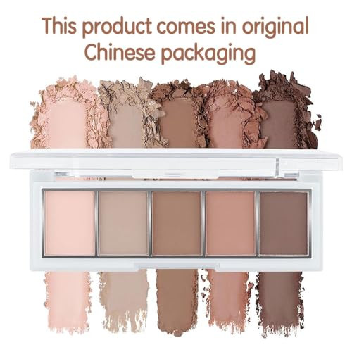 Matte Eyeshadow Palette Peach Nude Neutral Eye Shadow Rosy Beige Taupe Brown Eyeshadow Soft Blendable Natural Makeup Long Lasting Waterproof