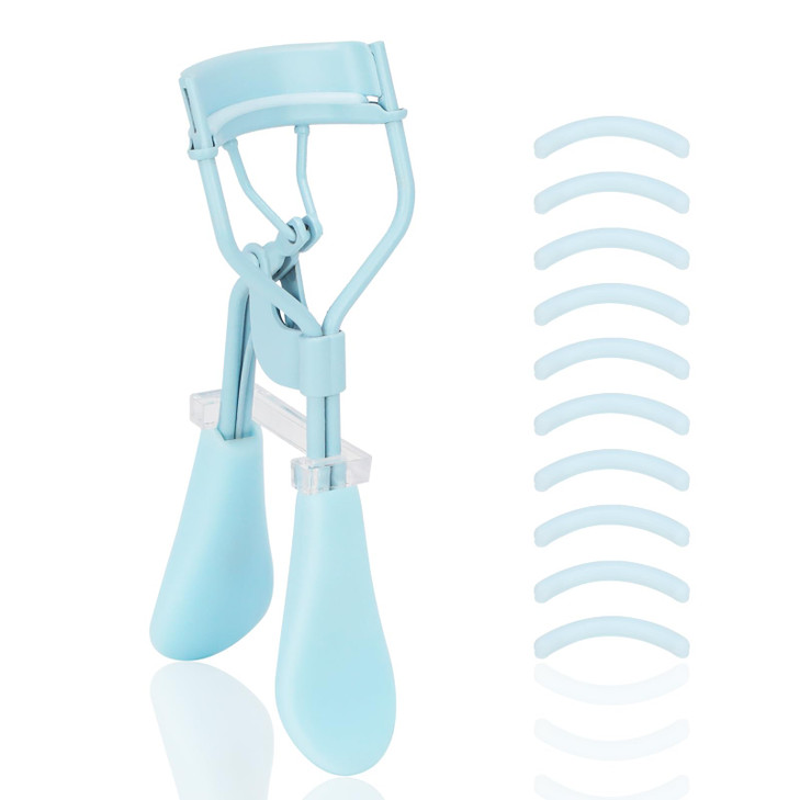 Odely Eyelash Curler With Pads Lash Curler With 10 Extra Silicone Replacement Pads Comfortable Grip For Effortless Curling Eyelashes For The