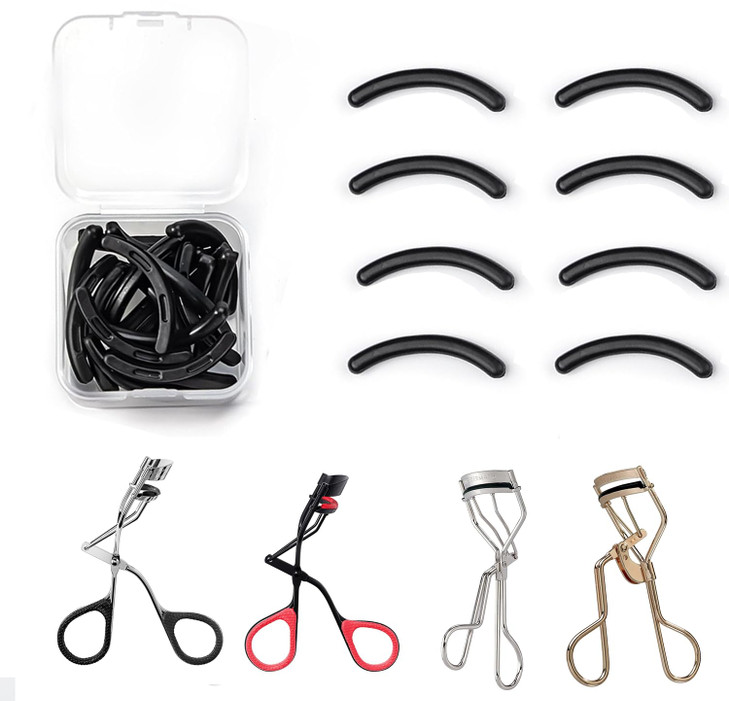 Uwste 48Pcs Eyelash Curler Refill Pads For Shiseido Revlon Silicone Lash Curler Refills Compatible With Tweezerman Elf Universal Eye Lash