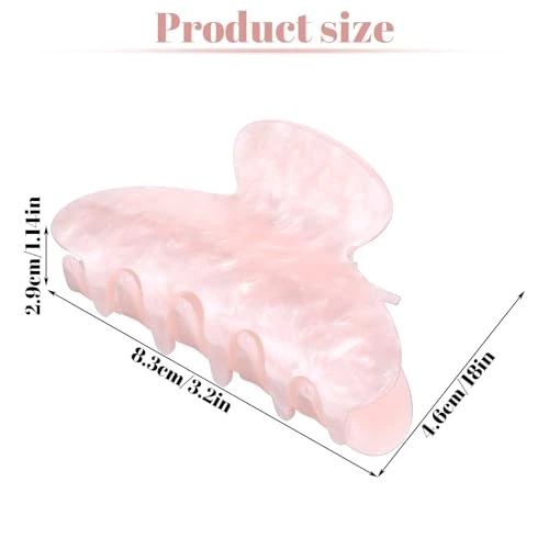 Kifmurase Hair Claw Clips Acrylic Big Hair Clips For Thick Hairs Women Girls Strong Hold Jaw Clip Cute Banana Hairclip For Hairs Styling