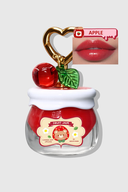Nekoyanin Fruit Jam Lip Gloss Keychain Apple 1.5Oz