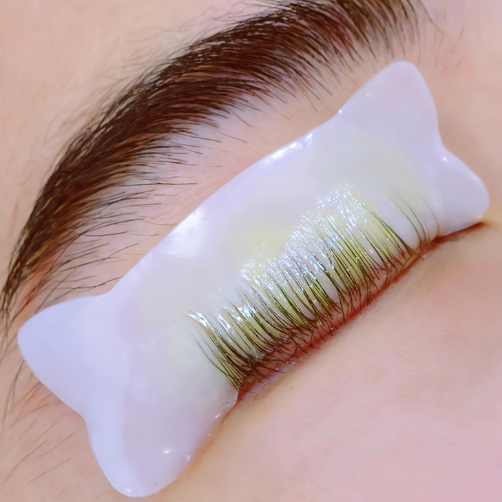 Korean Flat Shields Korea Flat Shield 0.2Mm Thin Eyelash Lifting Pad For No.1 Perm Soften Lashes Self Sticky Patch Help Perming Lotion React