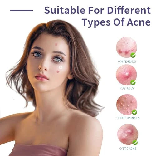 Hydrocolloid Pimple Patch Star Heart Acne Patches 3 Sizes 40 Counts Spot Blemish Stickers Zit Dot Colorful Cover Breakout Hiding Face