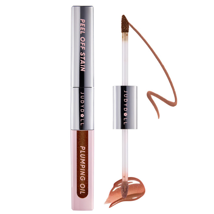 Judydoll Peel Off Lip Stain And Plumping Lip Gloss Longwear Waterproof Tint