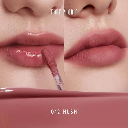 Timephoria Altera Blurring Tint Lip Stain 012 Hush Nude Pink Glossy To Soft Matte Finish Blur Lip Lines Weightless No Sticky Airy Velvet