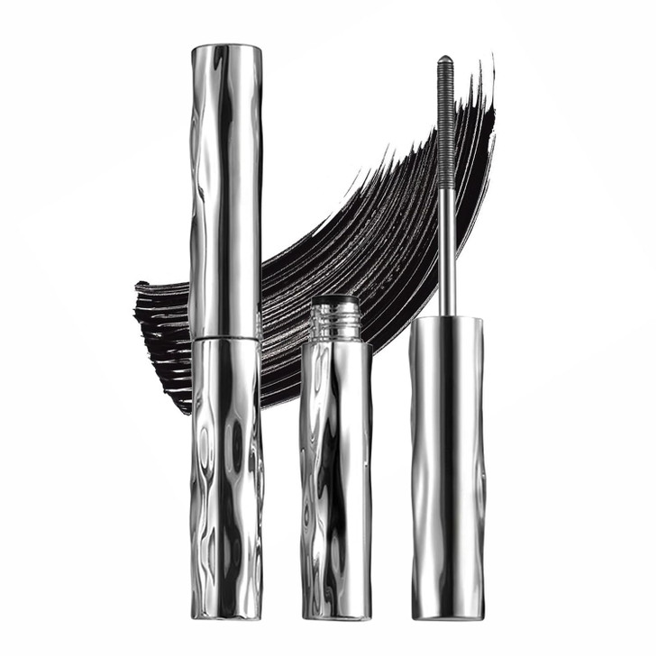 2Pcs Iron Wand Tubing Mascara Magnetic Mascara 3D Metal Brush Waterproof Quick Dry Formula Liquid Lash Extensions Effect Long Lasting Volume