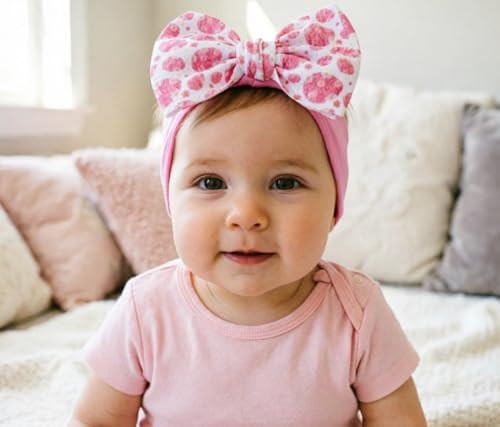 Gezisan Easter Bunny Headband For Baby Girl Turban Nylon Elastic Hair Band