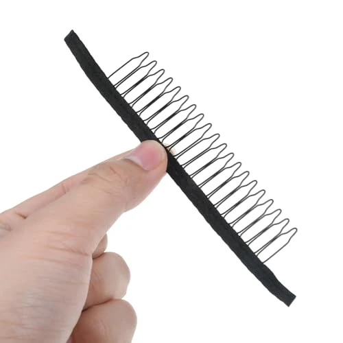 20 Teeth Wig Combs To Secure Wigs 10 Pcs Wig Clips Metal Teeth And Cloth 20 Teeth Wigs Comb Clips For Wigcaps Secure Attachment Hairpiece