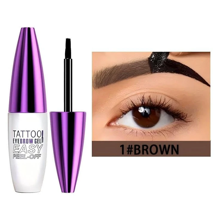 2 Pack Tattoo Eyebrow Gel Easy Peel Off Waterproof And Sweatproof Eyebrow Tint Peel Off Easy Peel Off Eyebrow Gel Suitable For All Skin