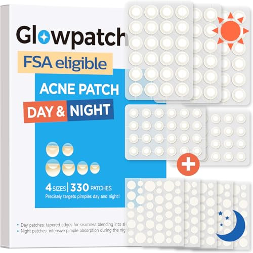 Glowpatch Invisible Pimple Patches For Face Day And Night Acne Cover 330 Ct