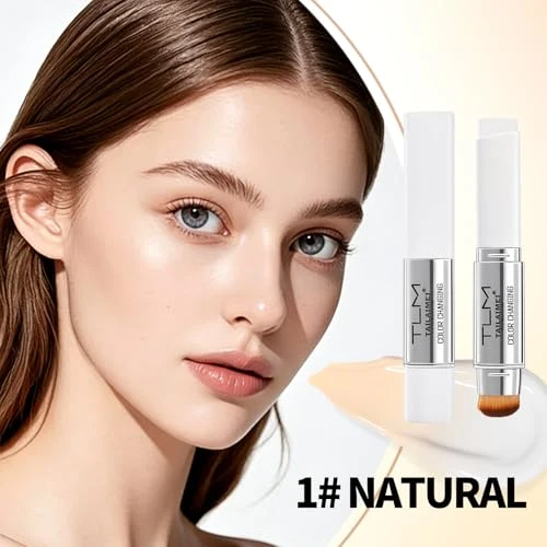 Color Changing Foundation Stick Dual Ended Full Coverage Foundation With Ultra Fine Bristle Brush Create A Lightweight Long Lasting And