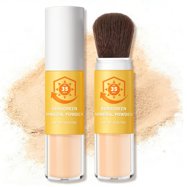 Uaoe Mineral Powder Sunscreen For Face Spf Powder For Face 03 Medium