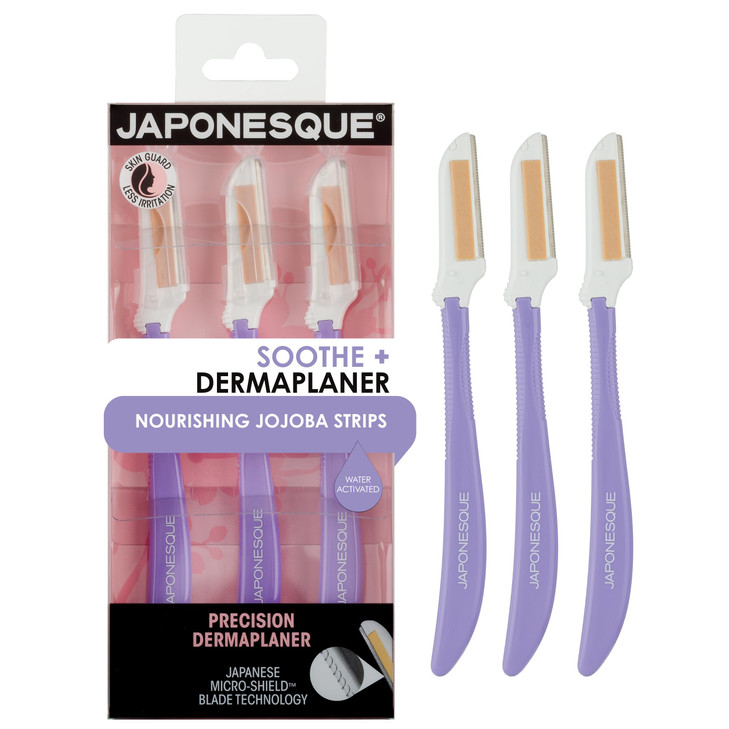 Japonesque Soothe Plus Disposable Dermaplane Razor For Women Face Facial Exfoliation Hair Removal Eyebrow Razor And Face Shaver For Women