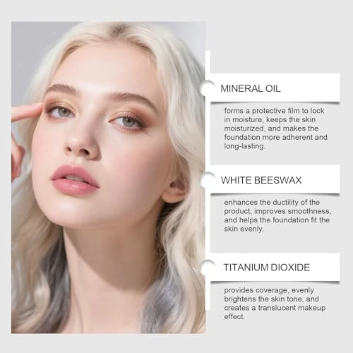 Upgraded Formula Color Changing Foundation Stick Medium To Full Coverage Cream Foundation Stick With Brush Makeup Portable Dual Ended
