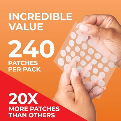 Patchrx Pimple Patches For Face 240 Patches Hydrocolloid Acne Patches Pimple Patch Pimple Stickers Hydrocolloid Patch Acne Dots Acne Pimple