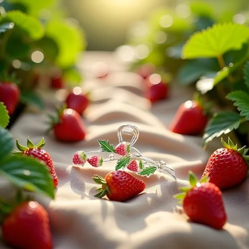 Red Strawberry Claw Clip Hair Clips For Women Girls Cute Metal Hair Claw Clips Hair Clip Strawberry Strong Non Slip Hold Accessories Clips