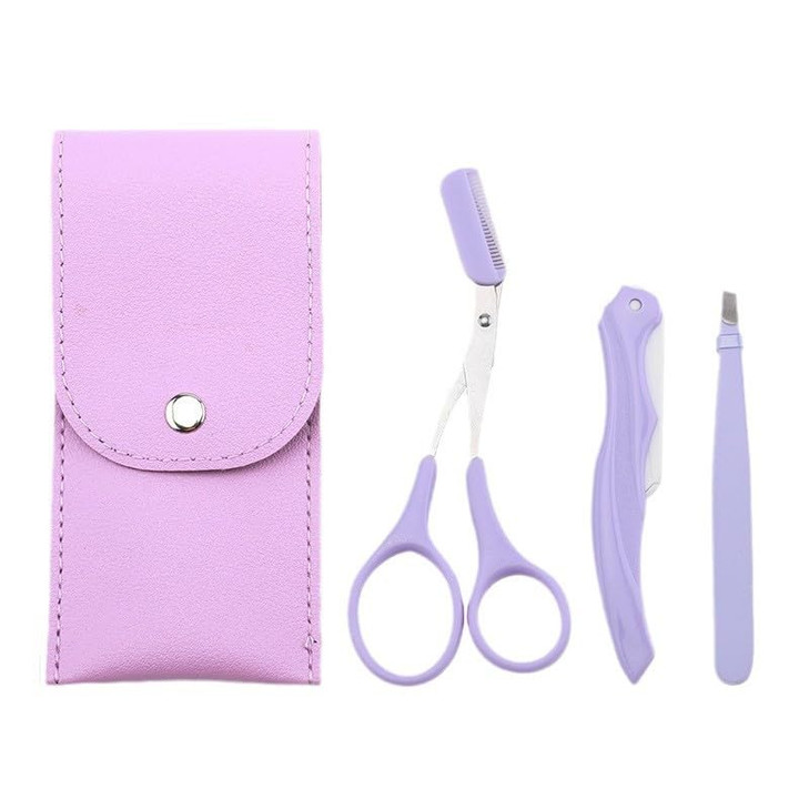 Eyebrow Shaving Set Purple