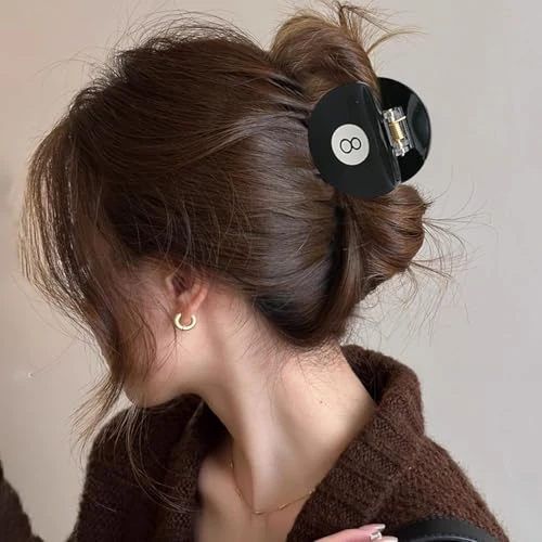 Billiard Ball Themed Acetate Hair Clip And Beaded Bracelet Set For Women Girls Billiards Enthusiasts Gift