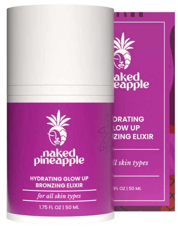 Naked Pineapple Hydrating Glow Up Bronzing Elixir 1 Oz Bottle