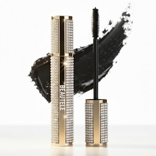 Beautele Cosmetics Rebel Defined Mascara The Best Recipe For Lashes Waterproof Smudge Resistant Lengthening Plus Thickening 0.13 Fl Oz Black