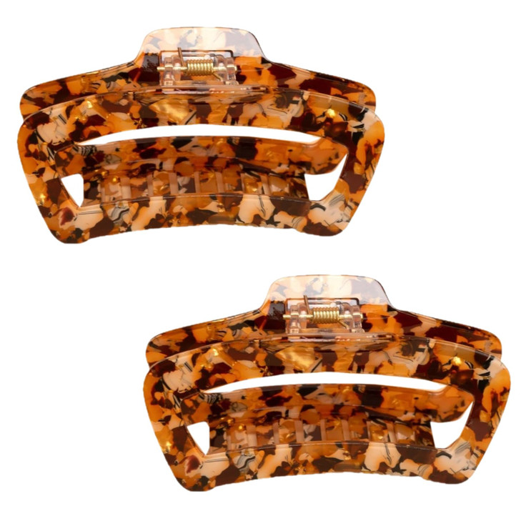 Large Tortoise Shell Claw Clips Non Slip Strong Hold Hair Clips For Women With Thick Coarse Hair