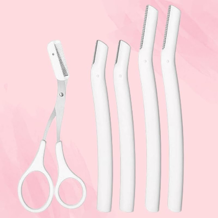 Sylavilla Eyebrow Razors For Women Eyebrow Trimmers Dermaplaning Exfoliating Tool For Safe And Easy Facial Hair Removal Including Comb